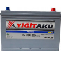 Аккумулятор YIGIT AKU 6СТ-100 Ah R 850A Premium Asia 115D31L  303x175x225 Турция